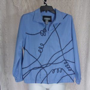 Koret Zip Front Blue Navy Jacket Size PS